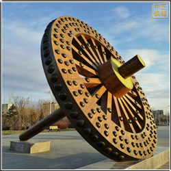 鑄銅關公 碾子廣場景觀銅雕塑