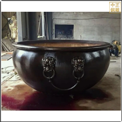 鑄銅關(guān)公 景區(qū)大號(hào)鑄銅大缸