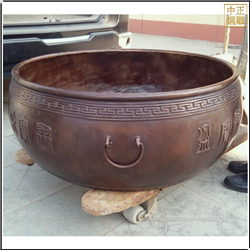 鑄銅關公 室外大型銅缸擺件