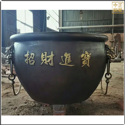 鑄銅關公 庭院銅缸定制