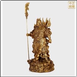 鑄銅關公 戶外九龍關公雕塑