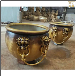 現代藝術銅大缸雕塑 現代藝術銅大缸雕塑