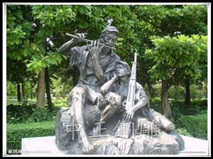 艱苦歲月銅雕塑 艱苦歲月銅雕塑