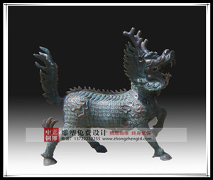 鑄銅銅麒麟 鑄銅銅麒麟