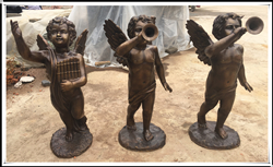 小天使銅雕塑|西方小天使銅像 小天使銅雕塑|西方小天使銅像