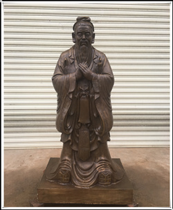 鑄銅孔子雕塑 鑄銅孔子雕塑
