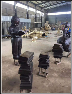 讀書小孩雕塑|小孩讀書雕塑 讀書小孩雕塑|小孩讀書雕塑