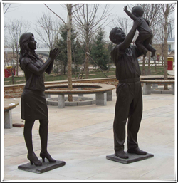 一家三口景觀小品 一家三口景觀小品