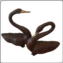 一對天鵝雕塑 一對天鵝雕塑