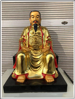 貼金真武大帝銅像 貼金真武大帝銅像