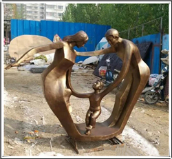 抽象一家三口雕塑 抽象一家三口雕塑