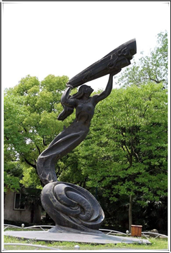 女媧補天銅像 女媧補天銅像