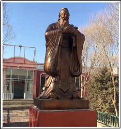 銅雕孔子像 銅雕孔子像