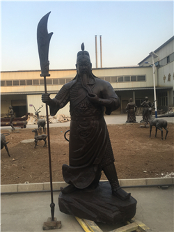 立式持刀關(guān)公雕塑 立式持刀關(guān)公雕塑