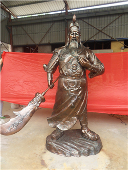 立式持刀關(guān)公銅雕 立式持刀關(guān)公銅雕