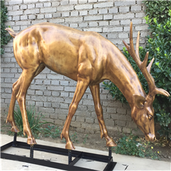 馴鹿銅雕 馴鹿銅雕
