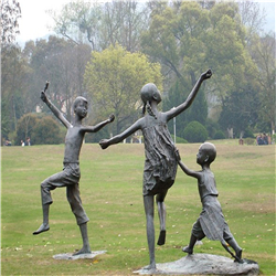 放風箏雕塑 放風箏雕塑