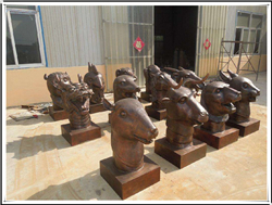 十二生肖獸首雕塑 十二生肖獸首雕塑