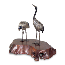 銅仙鶴雕塑 銅仙鶴雕塑